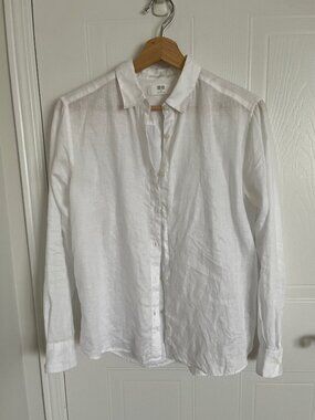 Uniqlo Premium Linen Long Sleeve Shirt